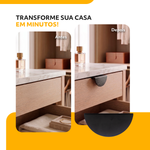 Puxador Riva 603 64mm Preto Fosco