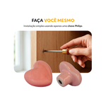 Puxador Porcelana Coração Pandim 155