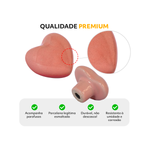Puxador Porcelana Coração Pandim 155