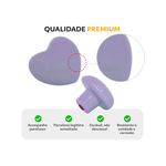 Puxador Porcelana Coração Pandim 156