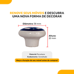 Puxador Porcelana Pandim 180