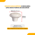 Puxador Porcelana Pandim 174