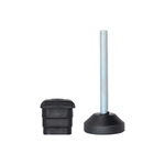 Ponteira Pé Nivelador Sapata Metalon 25x25 - Kit 4 Unidades