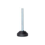 Ponteira Pé Nivelador Sapata Metalon 25x25 - Kit 4 Unidades