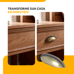 Puxador Meia Lua Enfeite 64mm