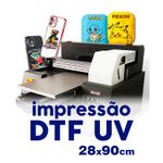 Filme Adesivo DTF UV Com Verniz - Impressão 28x90cm