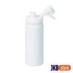 Garrafa Térmica Inox Resinado com Tampa Alça - JKB - 500ml - Branco Fosco