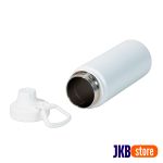 Garrafa Térmica Inox Resinado com Tampa Alça - JKB - 500ml - Branco Fosco