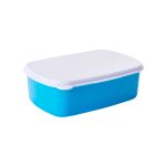 Pote Plástico Rígido Com Tampa Alumínio Resinado - 0.8 litros - Azul
