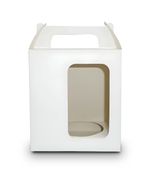 CAIXA SEM RESINA PARA CANECA CHOPP 475ML - COM ALÇA E VISOR FRONTAL - BRANCA