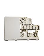 PORTA RETRATO EM MDF RESINADO - LINHA TORCIDAS - MEU CALDEIRÃO - 3MM