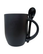 Caneca Mágica Com Colher - MR Mug - Preto