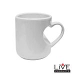 CANECA 325ML CORPO CORAÇÃO SUBLIMÁTICA - LIVESUB - BRANCO