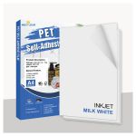 VINIL PET ADESIVO JATO DE TINTA RESISTENTE À ÁGUA - MECOLOUR - A4 - BRANCO - 20 FLS