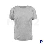 CAMISA 100% POLIESTER ADULTO - M2 PRINT - P - CINZA MESCLA