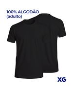 CAMISA 100% ALGODÃO ADULTO - M2 PRINT - XG - PRETO