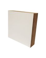 QUADRO DE MESA EM MDF SEM RESINA COM BORDA SEM FITA - 25mm - 15x15cm - BRANCO