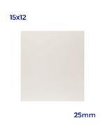 QUADRO DE MESA EM MDF SEM RESINA COM BORDA SEM FITA - 25mm - 15x12cm - BRANCO