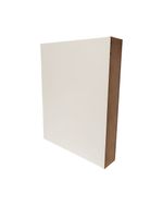 QUADRO DE MESA EM MDF SEM RESINA COM BORDA SEM FITA - 25mm - 15x12cm - BRANCO