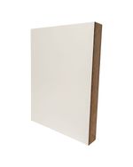 QUADRO DE MESA EM MDF SEM RESINA COM BORDA SEM FITA - 25mm - 15x20cm - BRANCO