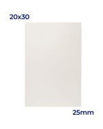 QUADRO DE MESA EM MDF SEM RESINA COM BORDA SEM FITA - 25mm - 20x30cm - BRANCO