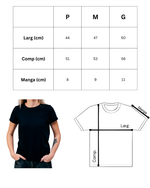 Camisa Baby Look 100% Algodão Select - M2P - Adulto M - Preta