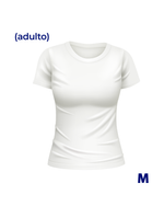 Camisa Baby Look 100% Algodão Select - M2P - Adulto M - Branca