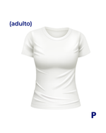 Camisa Baby Look 100% Algodão Select - M2P - Adulto P - Branca