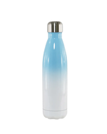 Garrafa Térmica Cola Inox Resinado Parede Dupla - JKB - 500ml - Bicolor Azul Claro e Branco