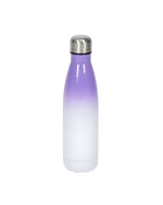 Garrafa Térmica Cola Inox Resinado Parede Dupla - JKB - 500ml - Bicolor Lilás e Branco