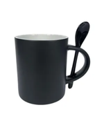 Caneca Mágica Com Colher - MR Mug - Preto