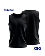 Camisa Regata 100% Algodão Select - M2P - Adulto XGG - Preto