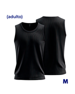 Camisa Regata 100% Algodão Select - M2P - Adulto M - Preto