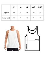 Camisa Regata 100% Poliéster - M2P - Adulto M - Branca