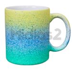 CANECA 325ML CERÂMICA RESINADA LINHA SPLASH DEGRADÊ FOSCO - CORES BRASIL
