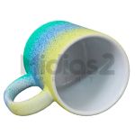 CANECA 325ML CERÂMICA RESINADA LINHA SPLASH DEGRADÊ FOSCO - CORES BRASIL