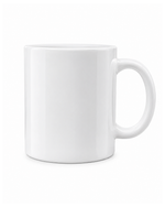 Caneca Cerâmica Resinada - CS - 325ml - Branco