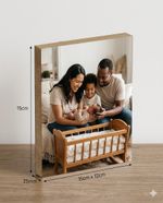 Quadro Porta Retrato de Mesa em MDF - 25mm - Com Impressão Direta UV