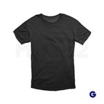 Camisa 100% Poliéster Adulto - Preta