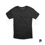 Camisa 100% Poliéster Adulto - Preta