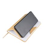 Caderneta Bambu Com Suporte para Celular - 12x17cm