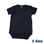 Body 100% Algodão - Intantil - Preto
