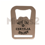 Abridor de Garrafas em Metal Resinado 4.5 x 6 cm - Prata