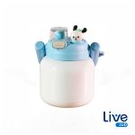 Garrafa Térmica Inox Resinado Baby Pop - Livesub - 700ml - Branca com