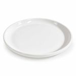 Prato Cerâmica Resinado Domus - Livesub - 26.5cm - Branco