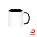 Caneca Cerâmica Resinada AA -  Orca - 325ml - Branca Com Interior e Alça