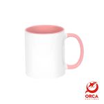 Caneca Cerâmica Resinada AA -  Orca - 325ml - Branca Com Interior e Alça