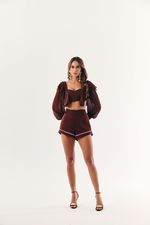 CROPPED BABADO CHIFFON