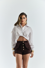 CAMISA CROPPED TRICOLINE