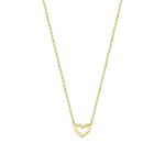 Colar Coração Vazado Ouro 18k